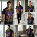 The Timeless Icon Edition Premium Men's Retro Character Graphic Shirt - High-Definition Vintage Animation Art Couples' Matching Halloween Style Hawaiian Beach Shirt, Breathable Quick-Dry Urban-Holiday Short-Sleeve Apparel Thai Blessing Co By
