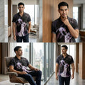 The Timeless Icon Edition Premium Men's Retro Character Graphic Shirt - High-Definition Vintage Animation Art Couples' Matching Halloween Style Hawaiian Beach Shirt, Breathable Quick-Dry Urban-Holiday Short-Sleeve Apparel Thai Blessing Co By
