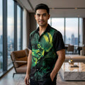 The Timeless Icon Edition Premium Men's Retro Character Graphic Shirt - High-Definition Vintage Animation Art Couples' Matching Halloween Style Hawaiian Beach Shirt, Breathable Quick-Dry Urban-Holiday Short-Sleeve Apparel Thai Blessing Co By