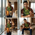The Timeless Icon Edition Premium Men's Retro Character Graphic Shirt - High-Definition Vintage Animation Art Couples' Matching Halloween Style Hawaiian Beach Shirt, Breathable Quick-Dry Urban-Holiday Short-Sleeve Apparel Thai Blessing Co By