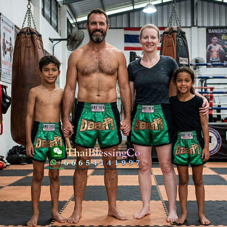 🏮 The Titan Striker: Professional Heavyweight Satin Muay Thai Shorts – Modern High-Performance Combat Trunks, Handcrafted Premium Quality for Adults and Kids