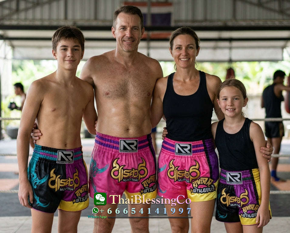 🏮 The Titan Striker: Professional Heavyweight Satin Muay Thai Shorts – Modern High-Performance Combat Trunks, Handcrafted Premium Quality for Adults and Kids