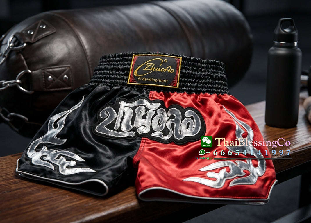 🏮 The Titan Striker: Professional Heavyweight Satin Muay Thai Shorts – Modern High-Performance Combat Trunks, Handcrafted Premium Quality for Adults and Kids