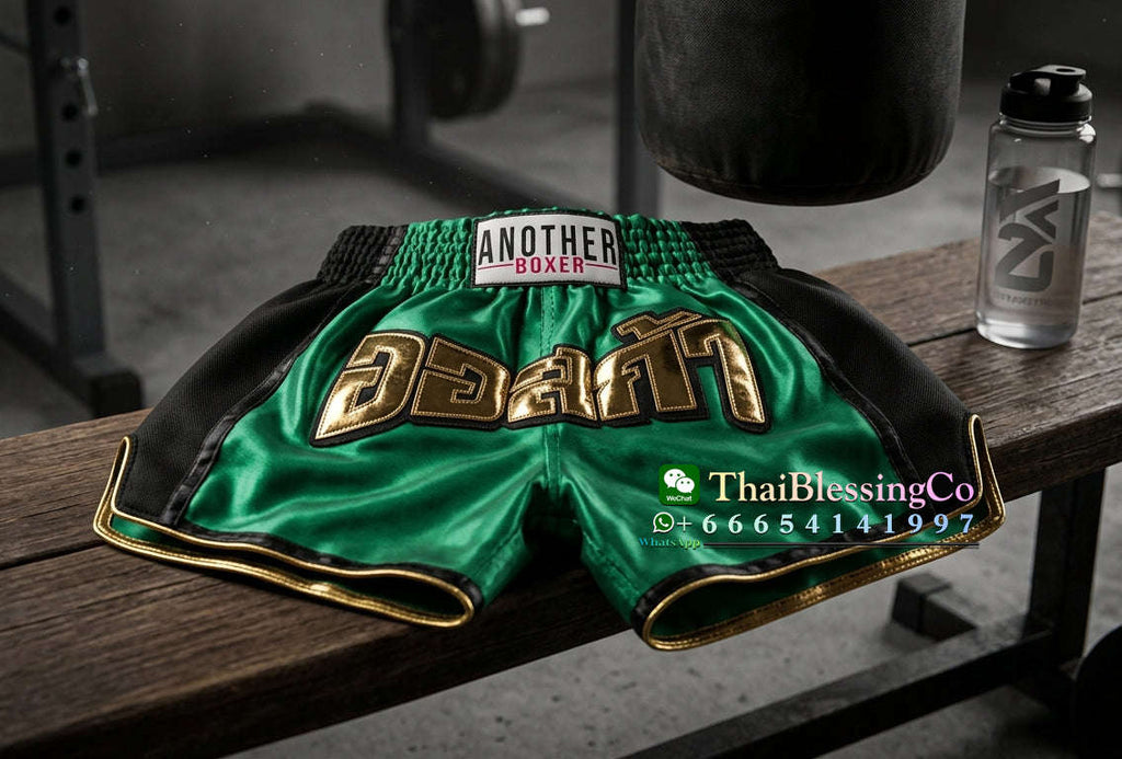 🏮 The Titan Striker: Professional Heavyweight Satin Muay Thai Shorts – Modern High-Performance Combat Trunks, Handcrafted Premium Quality for Adults and Kids
