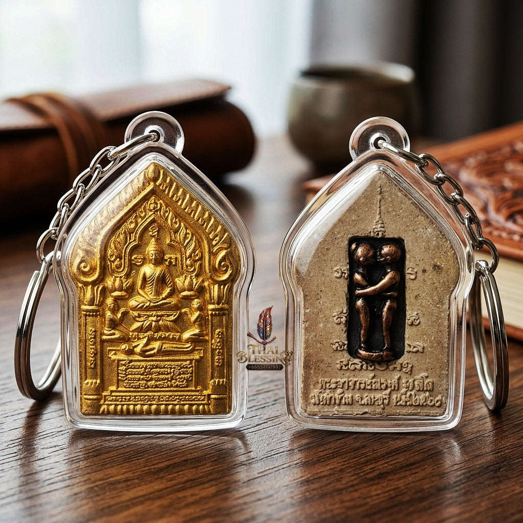 💥 THE ULTIMATE MASTERPIECE OF DUAL BLESSINGS: THE LUANG PHO WAN PHLAI KGAEO IN KU MASTER RELIC!  Sacred "Khun Phaen Phlai Kaeo Nam Ruek Thai Blessing Co By RURUECHA