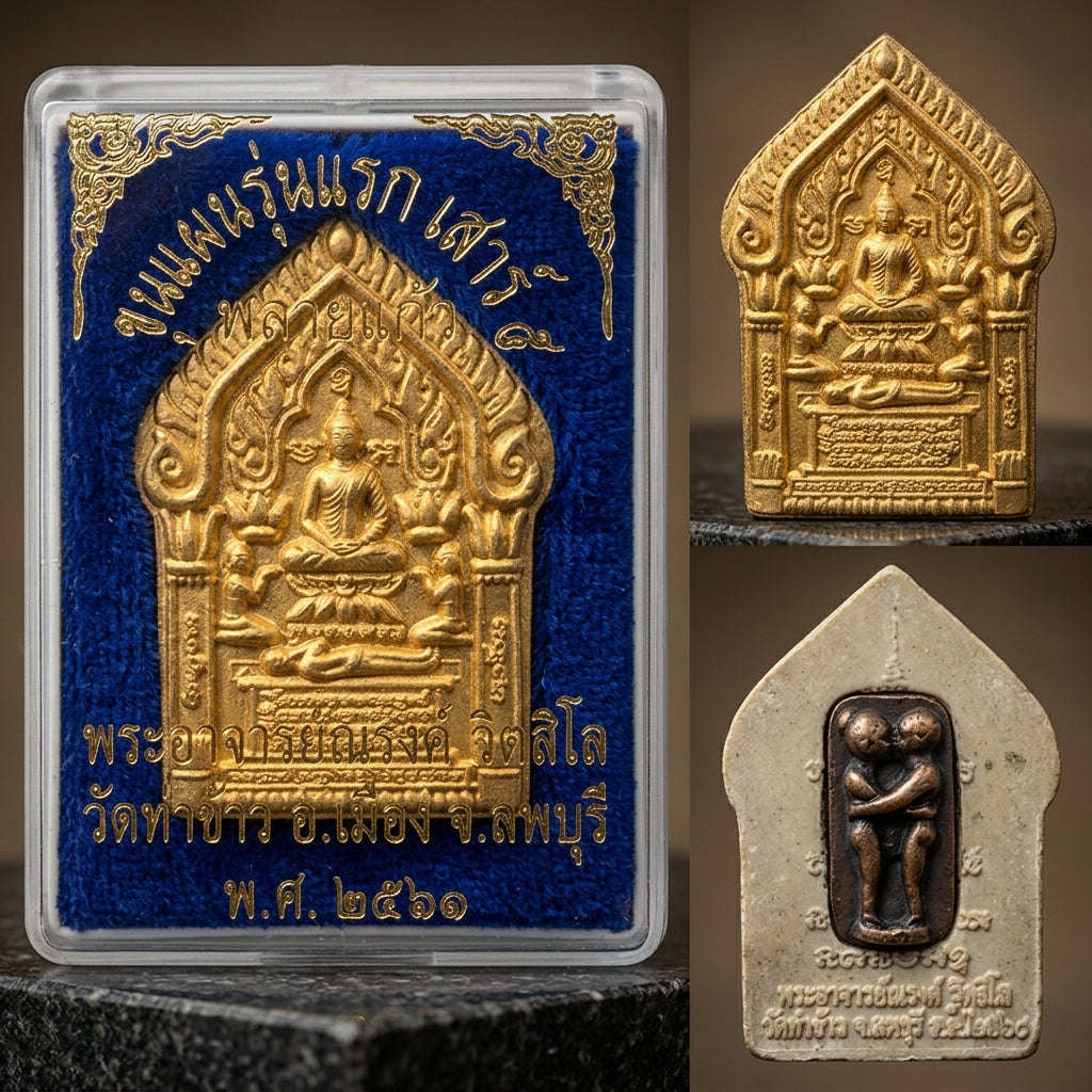 💥 THE ULTIMATE MASTERPIECE OF DUAL BLESSINGS: THE LUANG PHO WAN PHLAI KGAEO IN KU MASTER RELIC!  Sacred "Khun Phaen Phlai Kaeo Nam Ruek Thai Blessing Co By RURUECHA