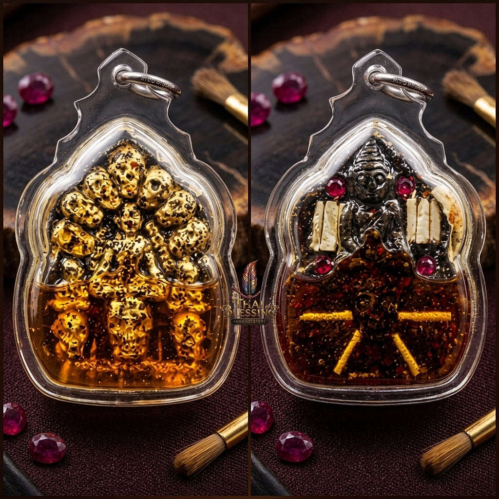 💥 THE ULTIMATE OIL-IMMERSED EASTERN MASTERPIECE OF NECROMANTIC SEDUCTION: THE LUANG PHO KHOEN OIL-SEALED TEN-SKULL KHUN PHAEN!  Sacred "Khun Phaen Sip Kalok Thai Blessing Co By RURUECHA