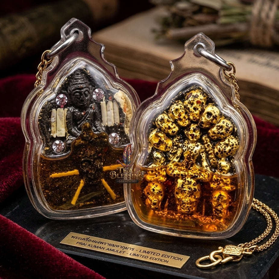 💥 THE ULTIMATE OIL-IMMERSED EASTERN MASTERPIECE OF NECROMANTIC SEDUCTION: THE LUANG PHO KHOEN OIL-SEALED TEN-SKULL KHUN PHAEN!  Sacred "Khun Phaen Sip Kalok Thai Blessing Co By RURUECHA