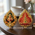 ✨ The "Wessuwanno" Sovereign Gilded Deity: Supreme Cast Buddhist Art — Gold-Plated Bronze with Sacred Longya Enamel — Dual-Consecrated for Infinite Wealth, Absolute Protection, and Royal Command