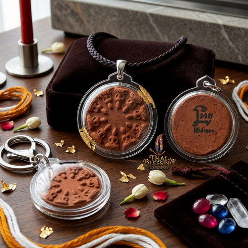 ✨ [The Wheel of Infinite Progress & Divine Protection] Sacred "Phra Ngop Nam Aoi 10-That" (10-Directional Buddha Array) – Hand-Pressed by Phra Ajarn Charin, Wat Sothon Wararam (2022) Thai Blessing Co By RURUECHA