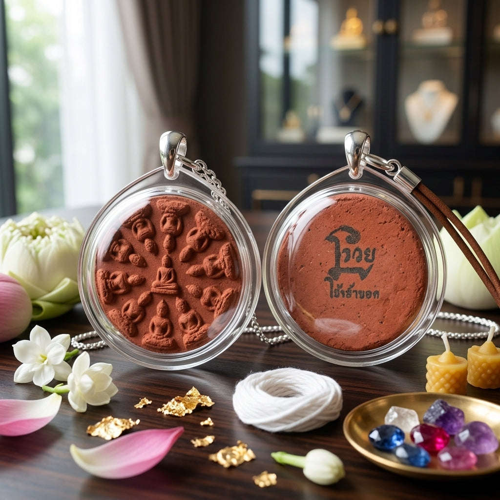 ✨ [The Wheel of Infinite Progress & Divine Protection] Sacred "Phra Ngop Nam Aoi 10-That" (10-Directional Buddha Array) – Hand-Pressed by Phra Ajarn Charin, Wat Sothon Wararam (2022) Thai Blessing Co By RURUECHA