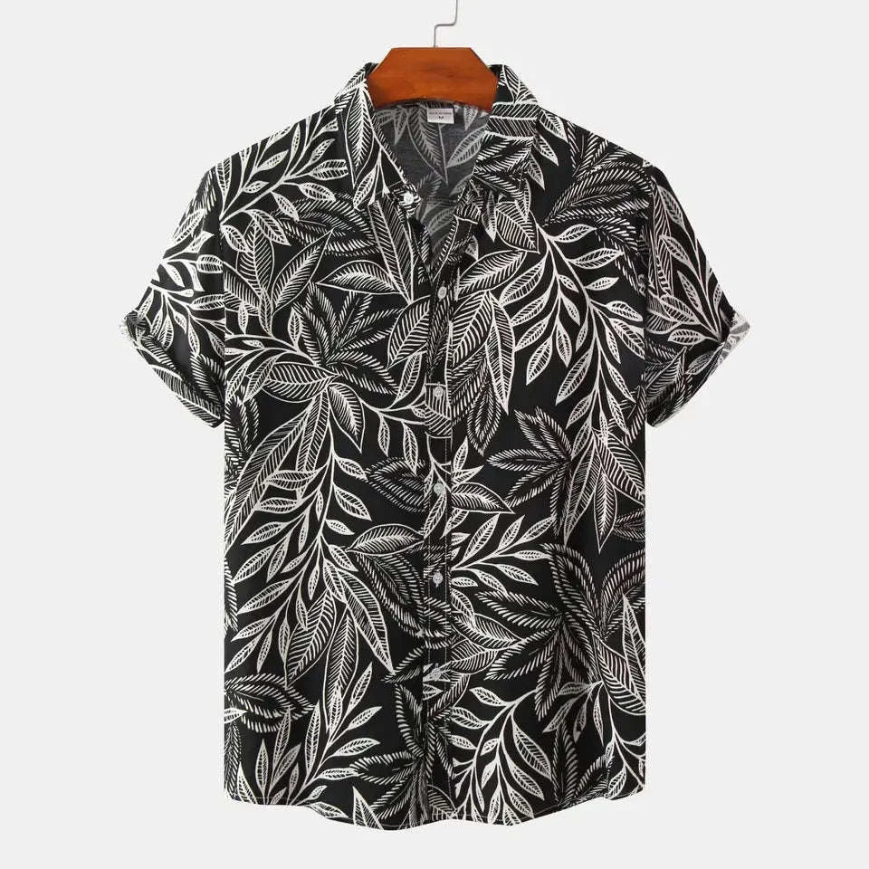 🏝️ The Y2K-Luxe Horizon Hawaiian Shirt: Premium Men’s Oversized Vintage Top – High-Definition Graphic Print, Ultra-Breathable Cooling Fabric, and Signature Harajuku-Style Loose Fit (S-6XL)