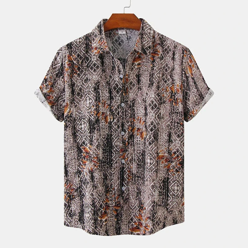 🏝️ The Y2K-Luxe Horizon Hawaiian Shirt: Premium Men’s Oversized Vintage Top – High-Definition Graphic Print, Ultra-Breathable Cooling Fabric, and Signature Harajuku-Style Loose Fit (S-6XL)