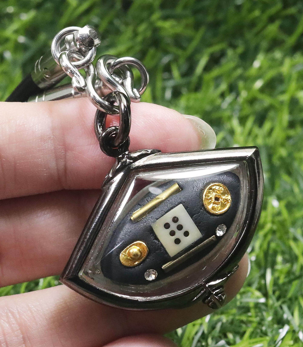 Third eye amulet for protection showcasing intricate design with gold accents and symbols