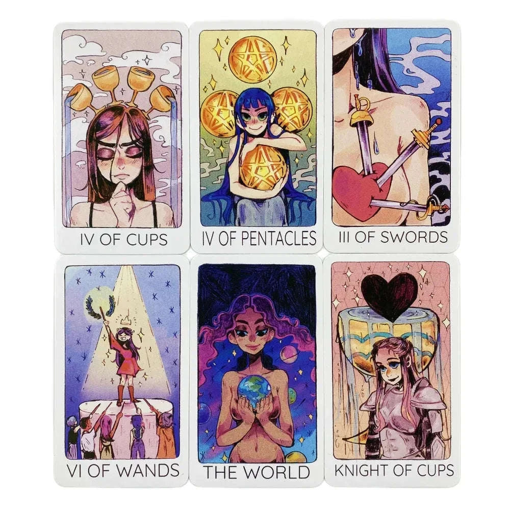 Third Eye Tarot Cards – 78-Card Divination Deck with Modern Minimalist Design for Spiritual Insight & Interactive Party Game