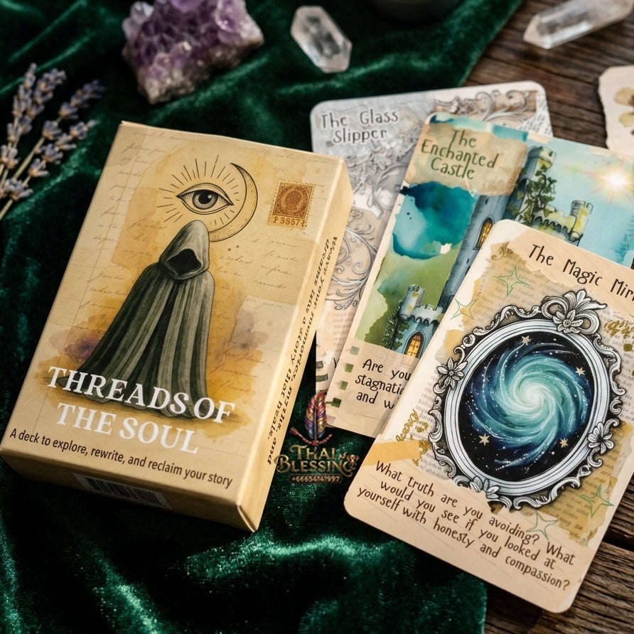 Threads of The Soul Oracle Deck (50 Exquisite Cards) - Journaling Prompt & Self Reflection Edition for Personal Growth, Healing, Story Reclamation & Intuitive Guidance