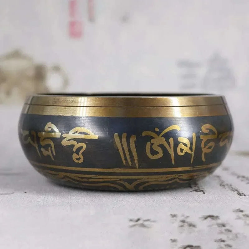 🔔 Tibetan Singing Bowl Set Sound Bowls Meditation Nepal Music Bowl Buddhism for Meditation Yoga Stress Relief Tibet Copper Bowl