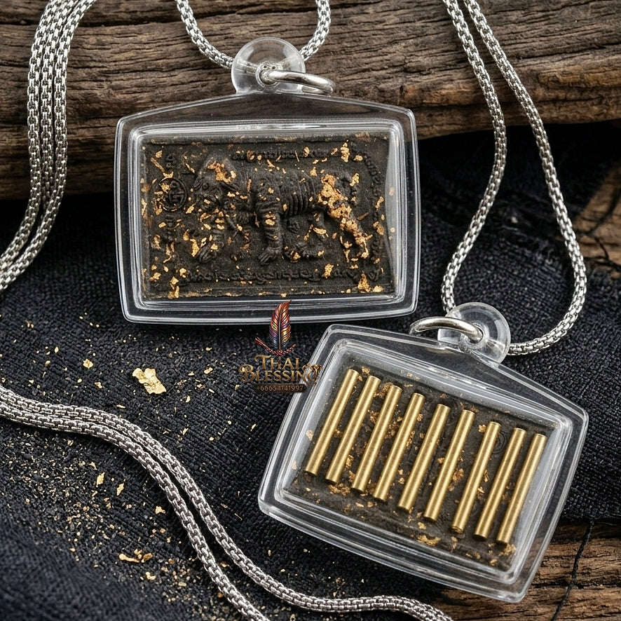 Tiger Maiden Pendant Thai Amulet Protection talisman good luck charm spiritual jewelry Sacred Tiger Maiden Sorcery & Ancient Lanna Mysticism Phaya Saming Nari Thai Blessing Co By RURUECHA