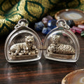 Tiger Pendant Thai Amulet Protection talisman good luck charm spiritual jewelry Sovereign Abundance & Endless Wealth Flow Suea Kin Mai Sin Thai Blessing Co By RURUECHA