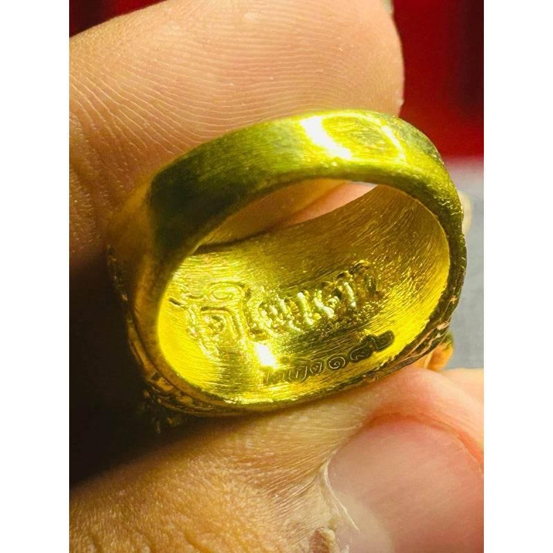 Tiger Wealth Protection Ring - Authentic Thai Amulet for Abundance and Prosperity