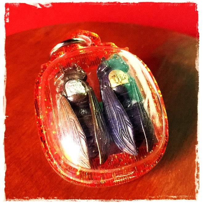 Tor Ngen Tor Thong Wasp Charm - Thai Prosperity Amulet for Business Success & Wealth