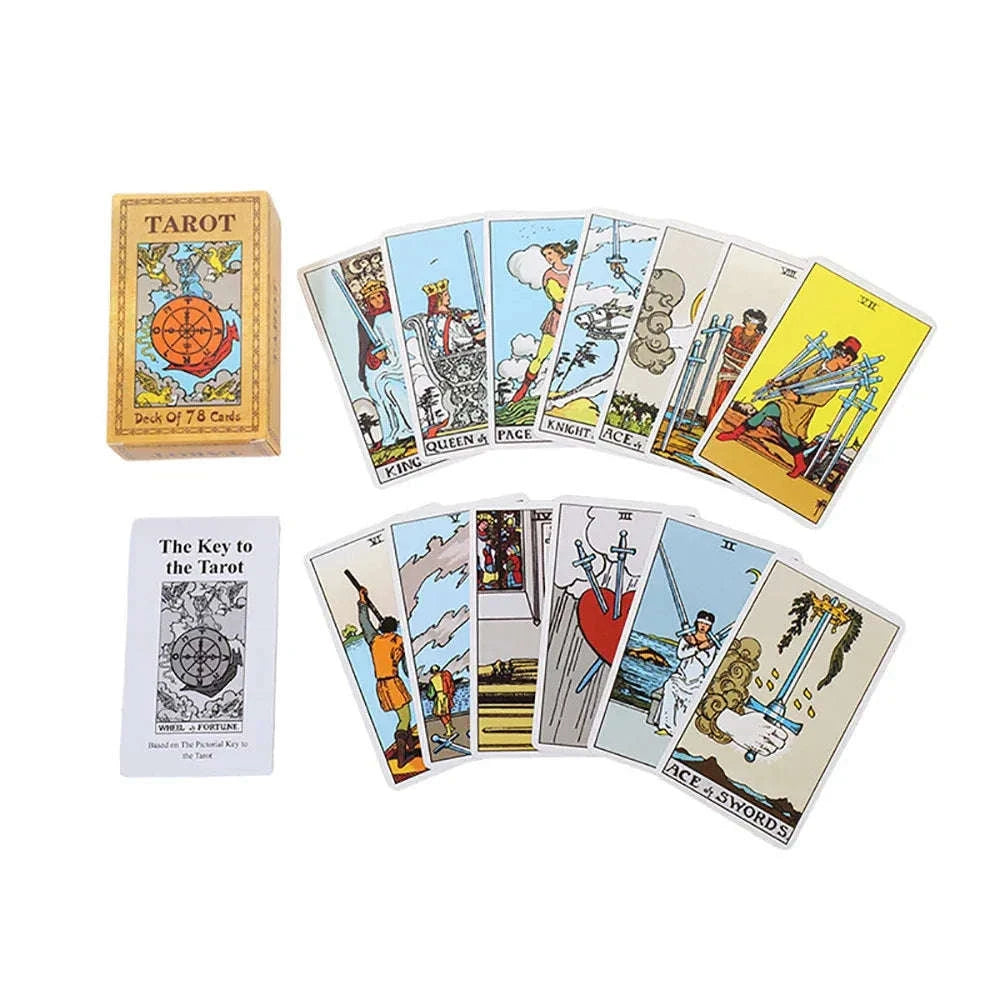Traditional Tarot Deck for Beginners - 78-Card Oracle Cards for Soul Truths and Family Game Nights