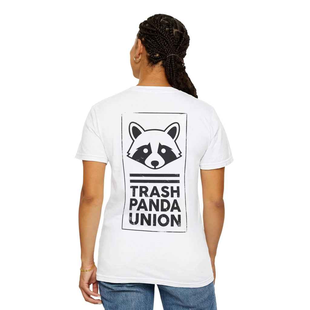 Trash Panda Union Raccoon Shirt, Funny Animal Humor Tee, Raccoon Graphic T-Shirt, Meme Streetwear Gift, Black and White