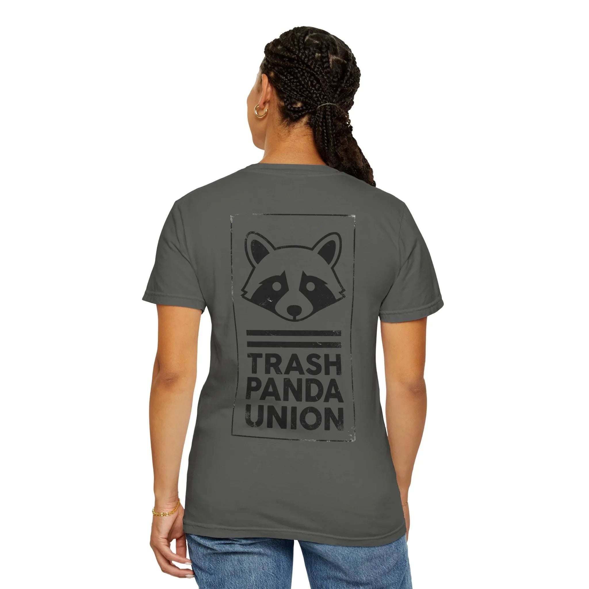 Trash Panda Union Raccoon Shirt, Funny Animal Humor Tee, Raccoon Graphic T-Shirt, Meme Streetwear Gift, Black and White