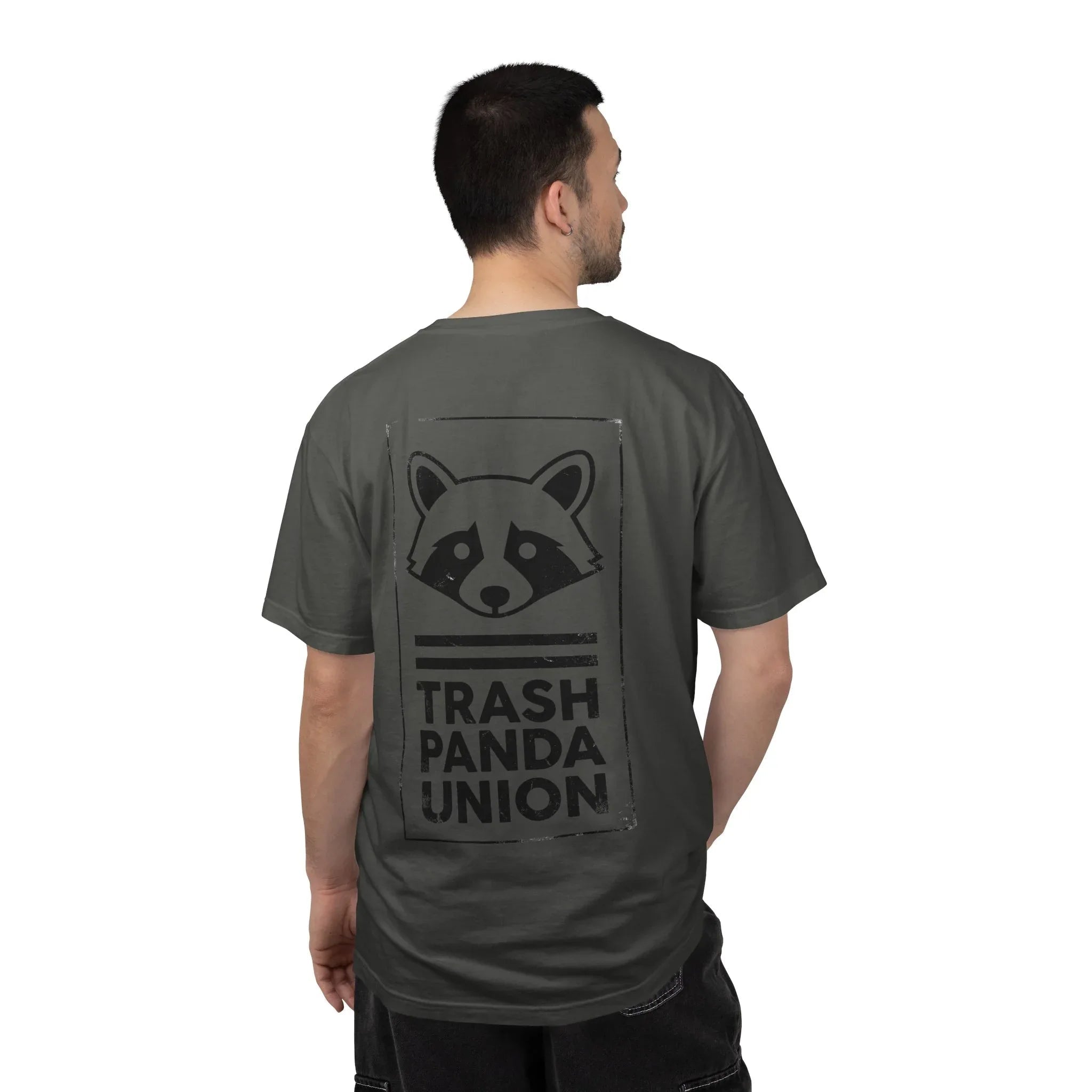 Trash Panda Union Raccoon Shirt, Funny Animal Humor Tee, Raccoon Graphic T-Shirt, Meme Streetwear Gift, Black and White Pepper