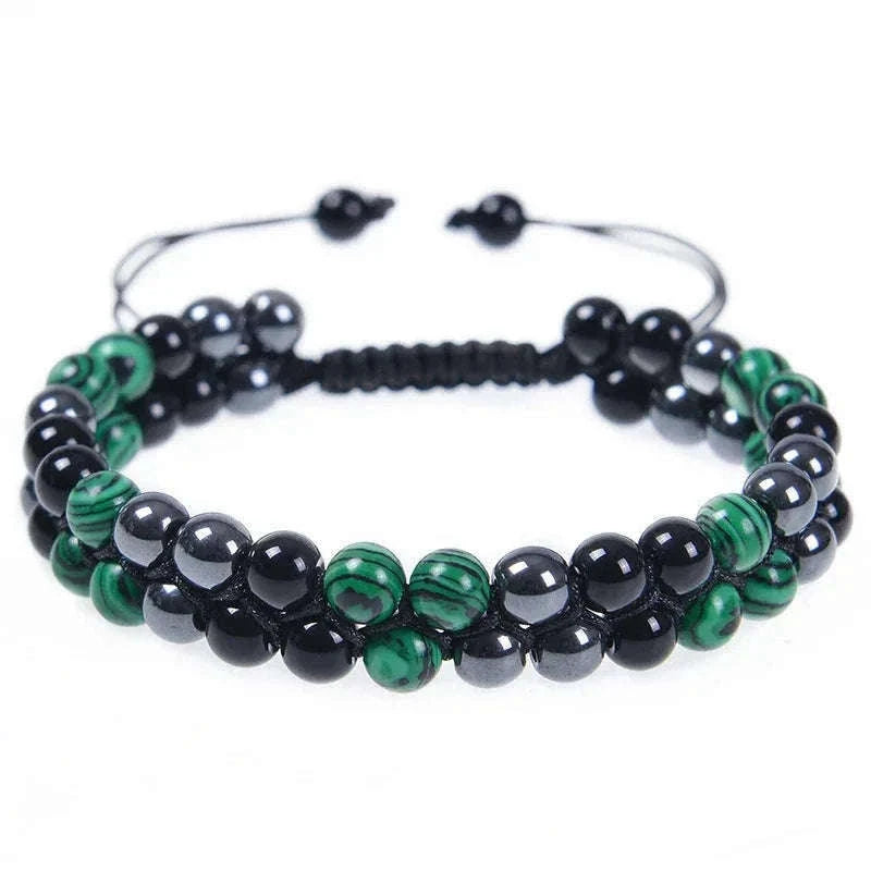🛡️ Triple Protection Bracelet: Tiger Eye, Black Obsidian & Hematite 8mm Beads – Ultimate Energy Shield, Grounding & Healing Crystal Bangle for Men & Women 6MM Bead Bracelet-21