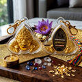 ✨ [Ultimate Guardian] Sacred Phra Rahu "Powerful Manifestation" Gold-Plated Bronze Talisman – Khao O Lineage Master-Blessed by Porthan Kloi, Wat Phukhaothong (Satta-Mongkol 2012 Edition) Thai Blessing Co By RURUECHA
