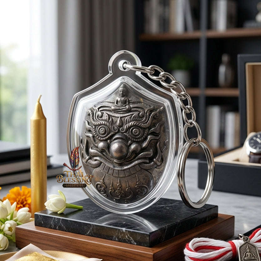✨ [Ultimate Wealth & Elevation] Sacred Phra Rahu "Destiny-Support" Occult-Metal Talisman – Garuda-Blessed by Luang Pu Nen Kaew (2012 Rare Relic) Thai Blessing Co By RURUECHA