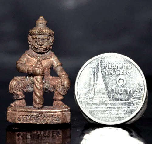 ✨ Ultimate Wealth & Spiritual Protection – Thao Wessuwan Bronze Amulet with Copper Sariga Takrud by Ta Poon 🌟