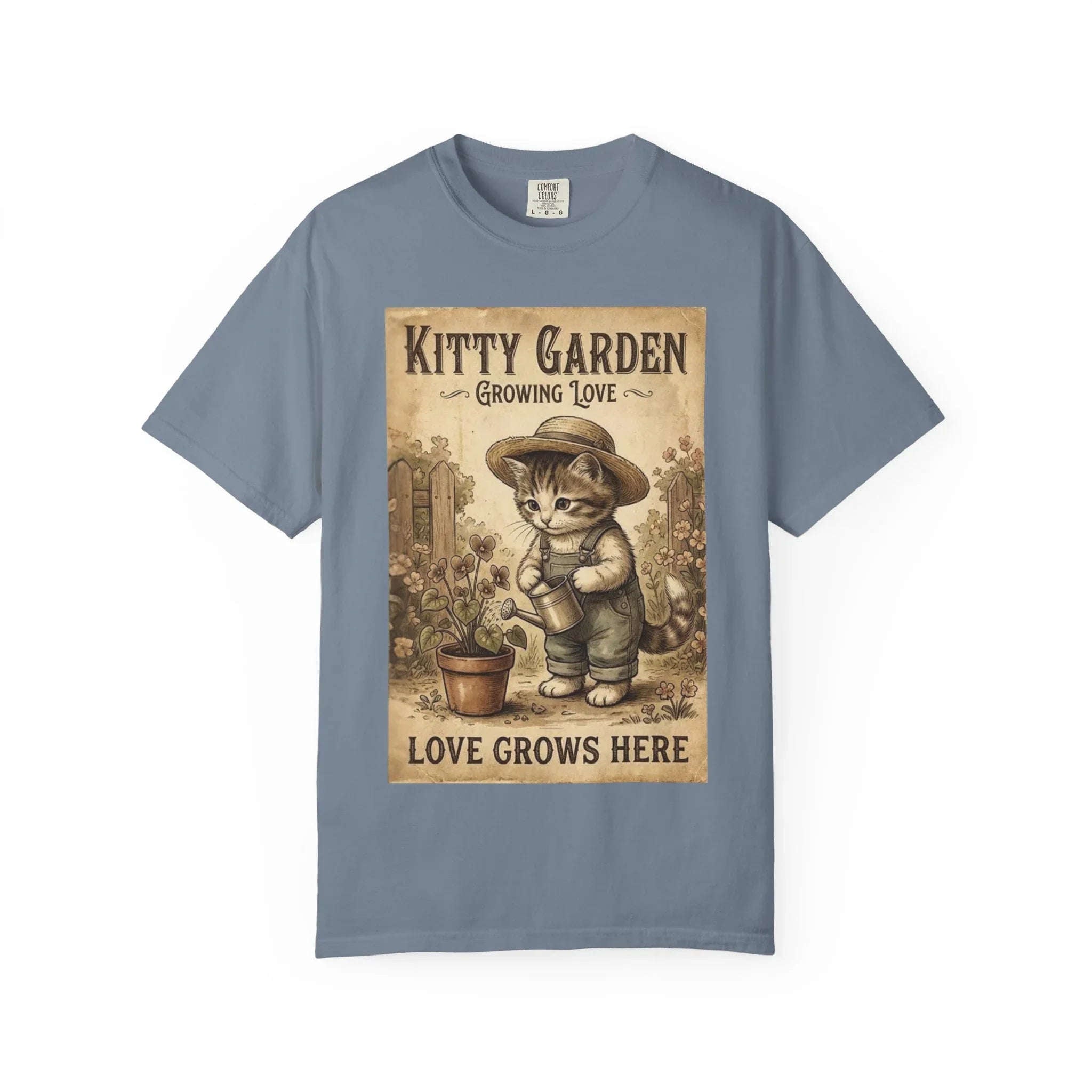 Unisex Garment-Dyed T-shirt Blue Jean