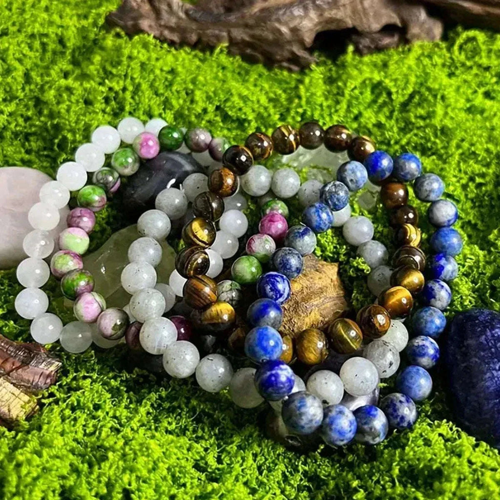 ✨ Unisex Lapis Lazuli Bracelet – 8mm Natural Stone Jewelry – Perfect Everyday Gift for Balance and Wisdom