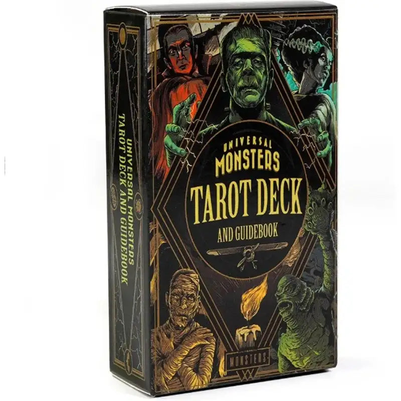 Universal Monsters Tarot Deck – Official 78-Card Collection Featuring Iconic Classic Movie Monsters for Unique Divination