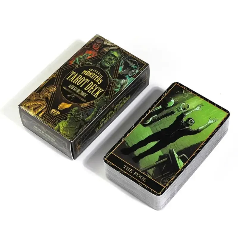 Universal Monsters Tarot Deck – Official 78-Card Collection Featuring Iconic Classic Movie Monsters for Unique Divination