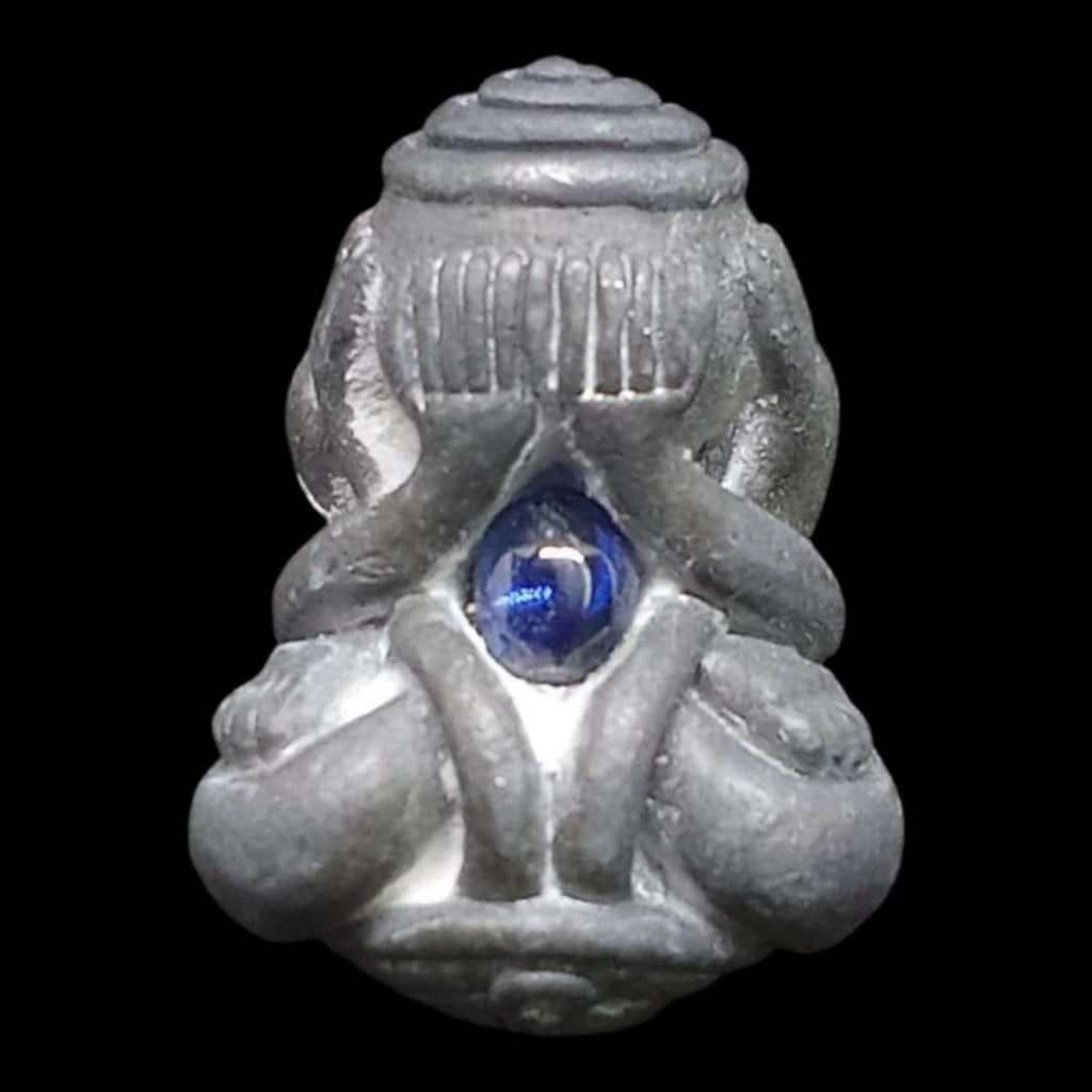 ⚡ Unlock Supreme Fortune and Spiritual Protection with Luang Pu Jue Panthamutto's Gogidud Riches Edition﻿ – Lead Alloy Sacred Amulet with Sapphire Core! ⚡ Default Title