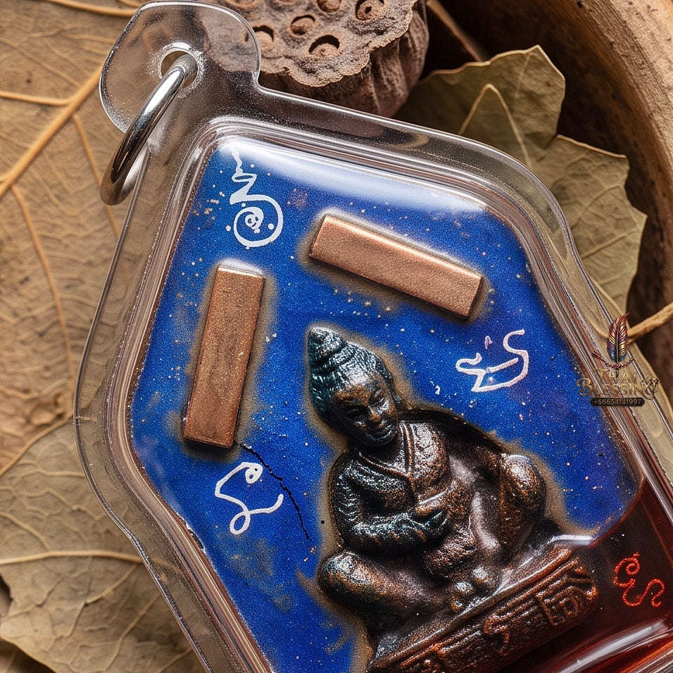 Unstoppable Charm & Wealth Phra Khun Phaen Phrai Kuman Red Rooster Oil Cased - Luang Ta Ruam Wat Khok Samran 2019 Thai Blessing Co By RURUECHA
