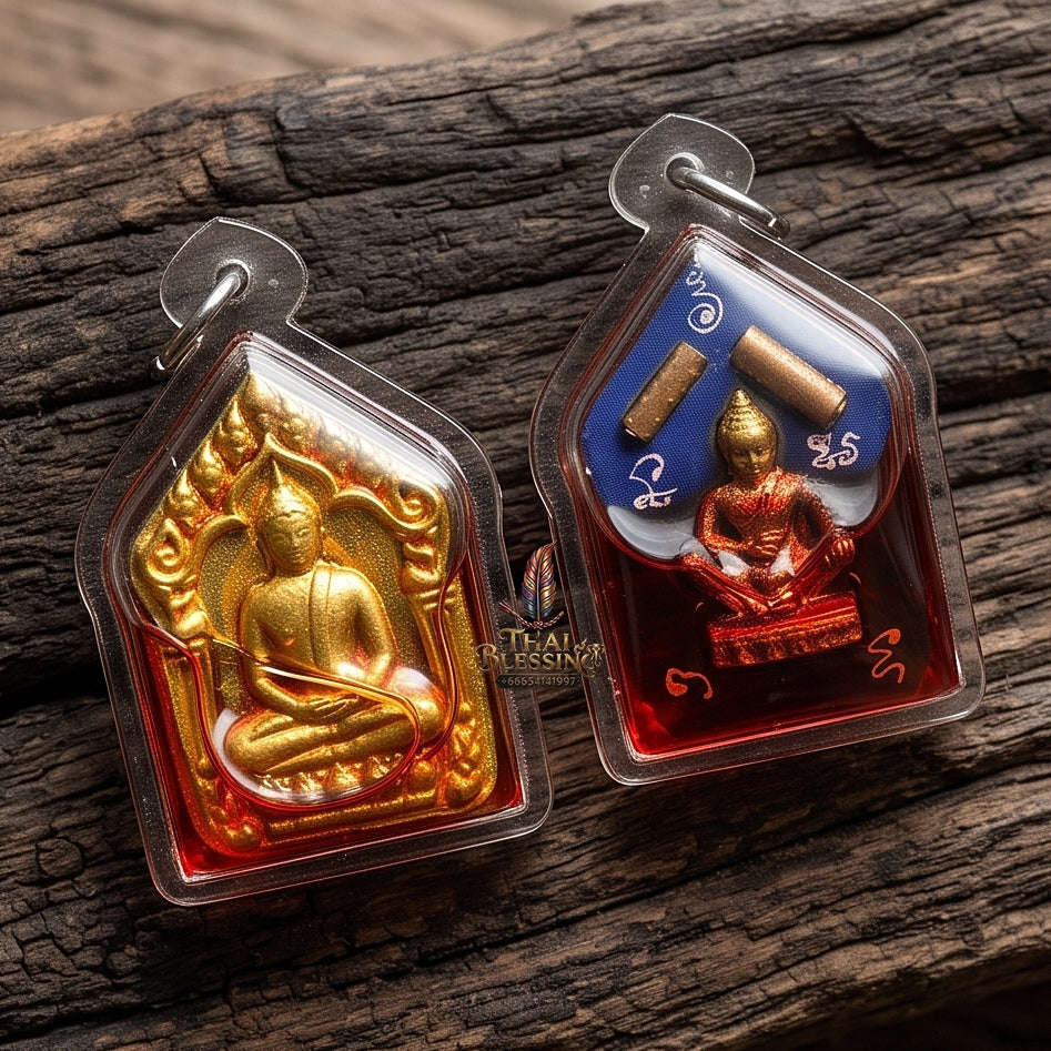 Unstoppable Charm & Wealth Phra Khun Phaen Phrai Kuman Red Rooster Oil Cased - Luang Ta Ruam Wat Khok Samran 2019 Thai Blessing Co By RURUECHA