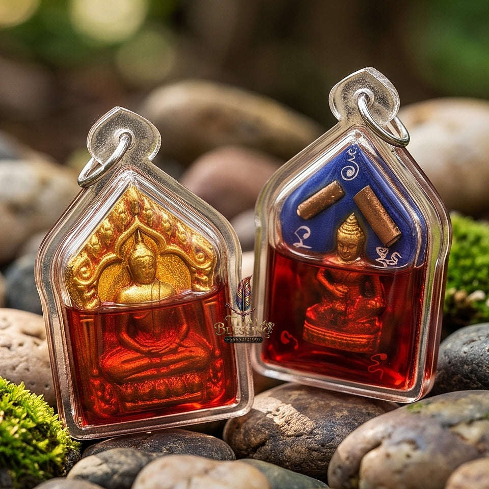 Unstoppable Charm & Wealth Phra Khun Phaen Phrai Kuman Red Rooster Oil Cased - Luang Ta Ruam Wat Khok Samran 2019 Thai Blessing Co By RURUECHA