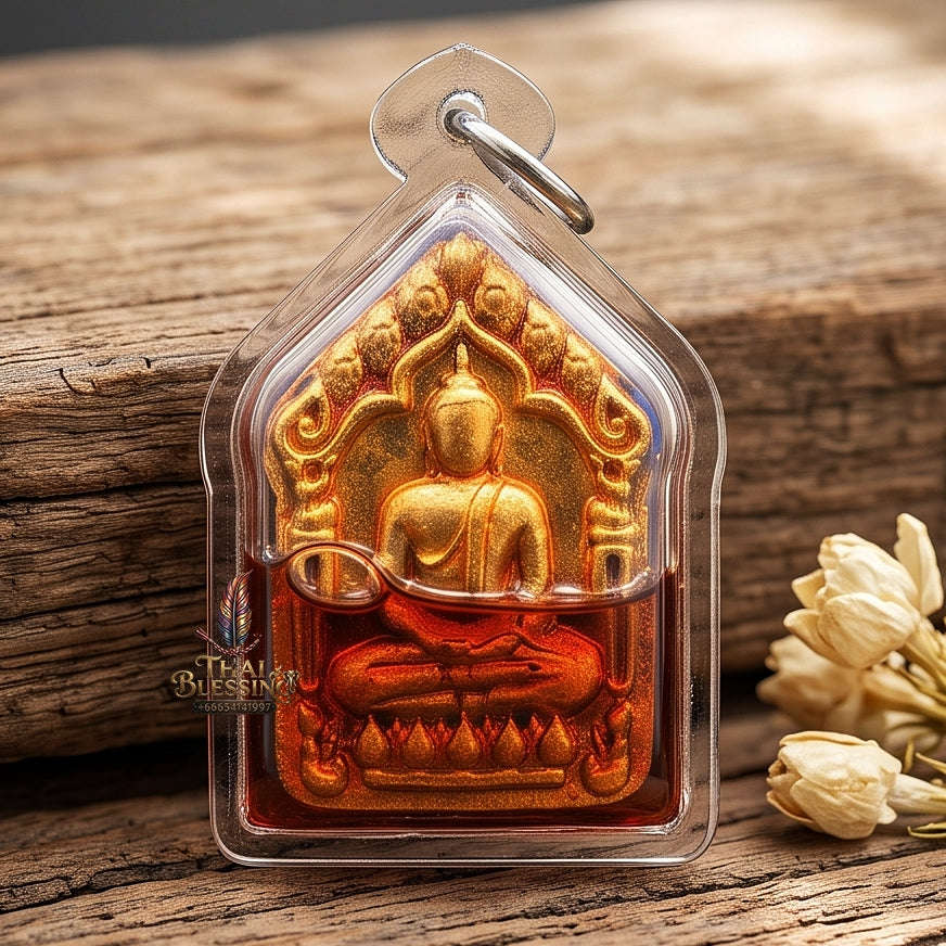 Unstoppable Charm & Wealth Phra Khun Phaen Phrai Kuman Red Rooster Oil Cased - Luang Ta Ruam Wat Khok Samran 2019 Thai Blessing Co By RURUECHA