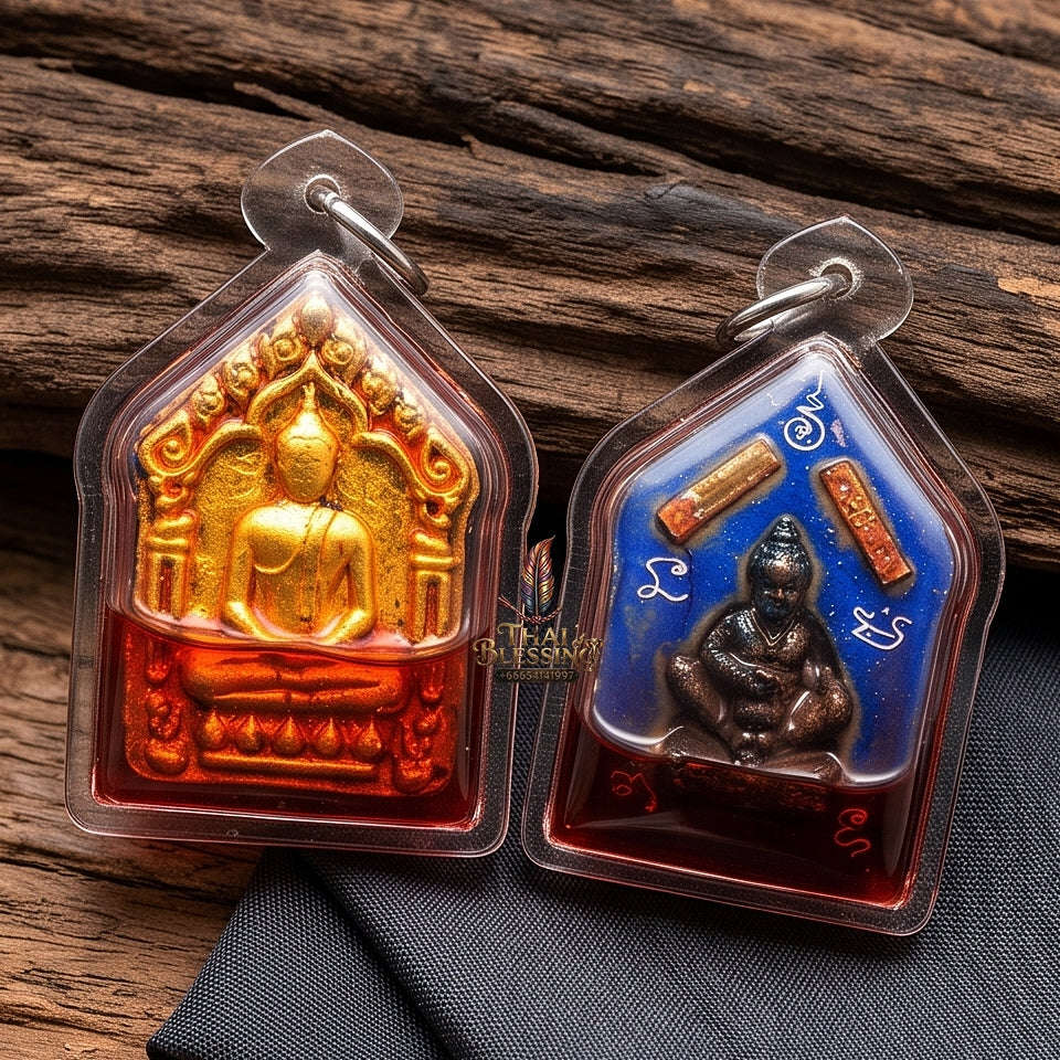 Unstoppable Charm & Wealth Phra Khun Phaen Phrai Kuman Red Rooster Oil Cased - Luang Ta Ruam Wat Khok Samran 2019 Thai Blessing Co By RURUECHA