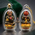 Unstoppable Luck & Wealth Beast Si Hu Ha Ta Ruay Neua Fah Black Enamel Gold - Phra Khru Palad Thanaphat 2023 Thai Blessing Co By RURUECHA