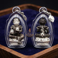 Unstoppable Luck & Wealth Beast Si Hu Ha Ta Ruay Neua Fah Black Silver Accent - Phra Khru Palad Thanaphat 2023 Thai Blessing Co By RURUECHA