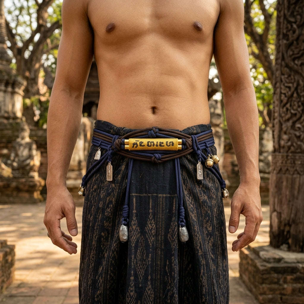 Unstoppable Protection & Dual Shield Takrut Khu Maha Kan Waist Cord - Luang Pu Im Wat Thung Na Mai Thai Blessing Co By RURUECHA