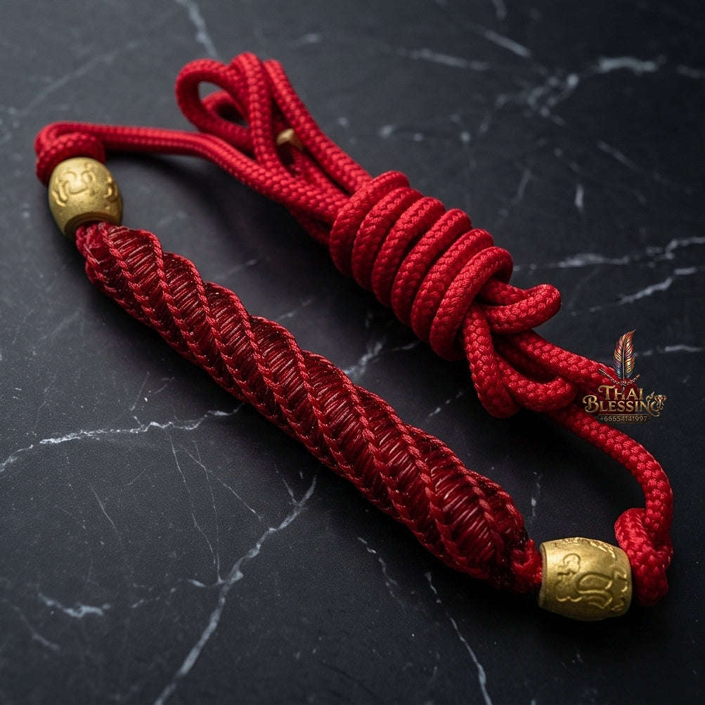 Unstoppable Protection & Master Shield Takrut Maha Kan Waist Cord - Achan Plian Hathayanon 2018 Thai Blessing Co By RURUECHA
