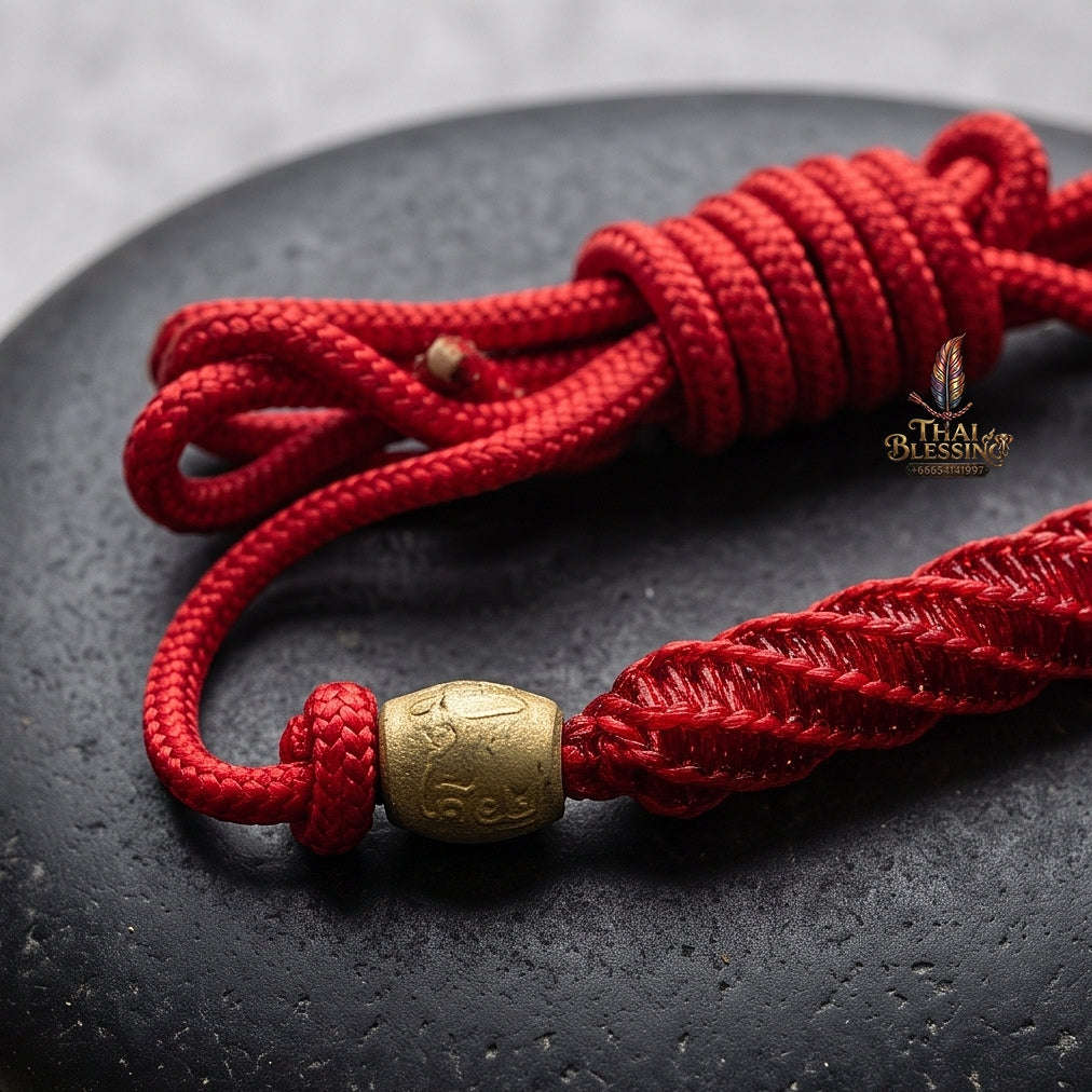 Unstoppable Protection & Master Shield Takrut Maha Kan Waist Cord - Achan Plian Hathayanon 2018 Thai Blessing Co By RURUECHA