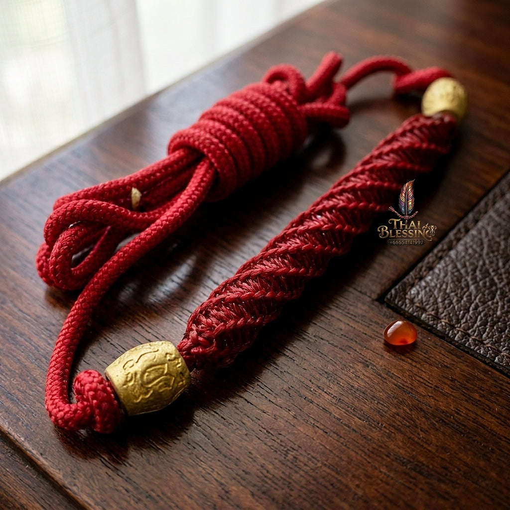 Unstoppable Protection & Master Shield Takrut Maha Kan Waist Cord - Achan Plian Hathayanon 2018 Thai Blessing Co By RURUECHA