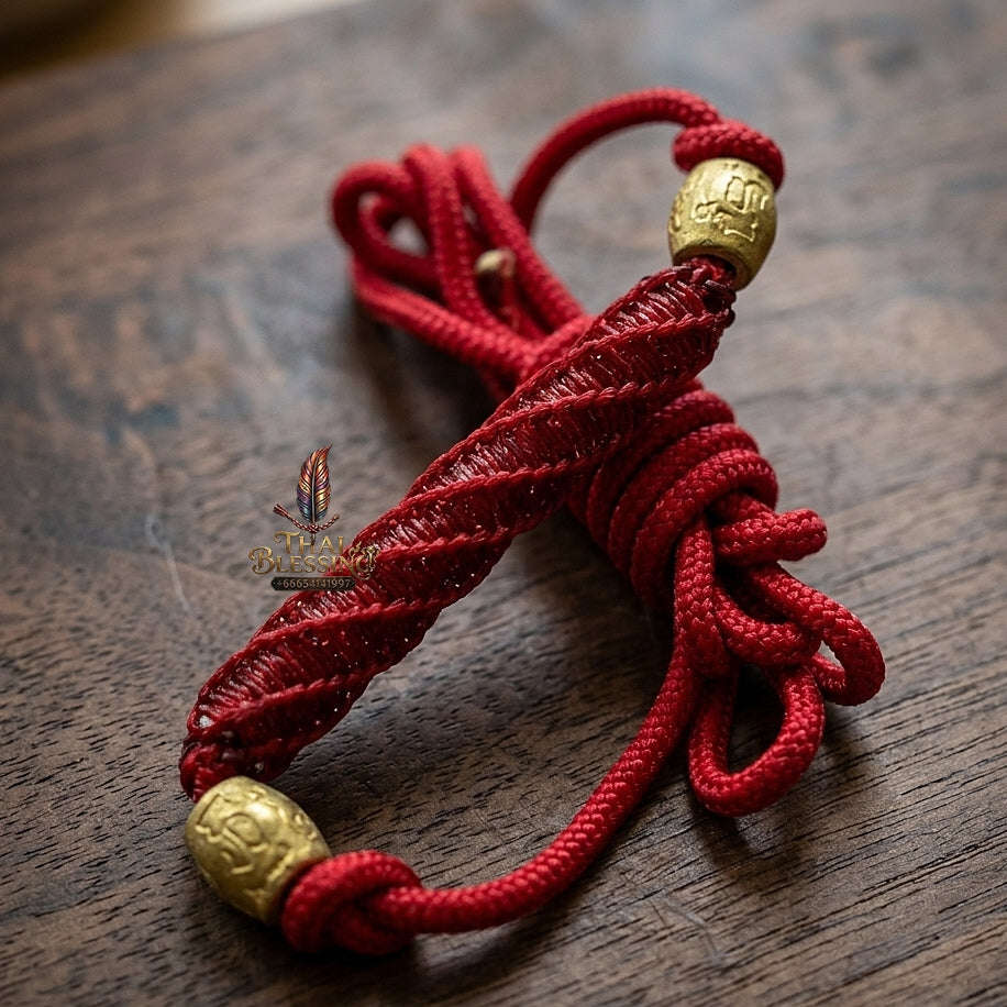 Unstoppable Protection & Master Shield Takrut Maha Kan Waist Cord - Achan Plian Hathayanon 2018 Thai Blessing Co By RURUECHA